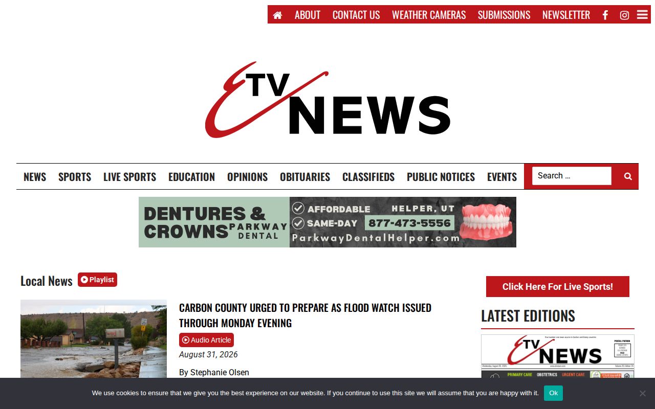 ETV News local-news archive for regional reporting