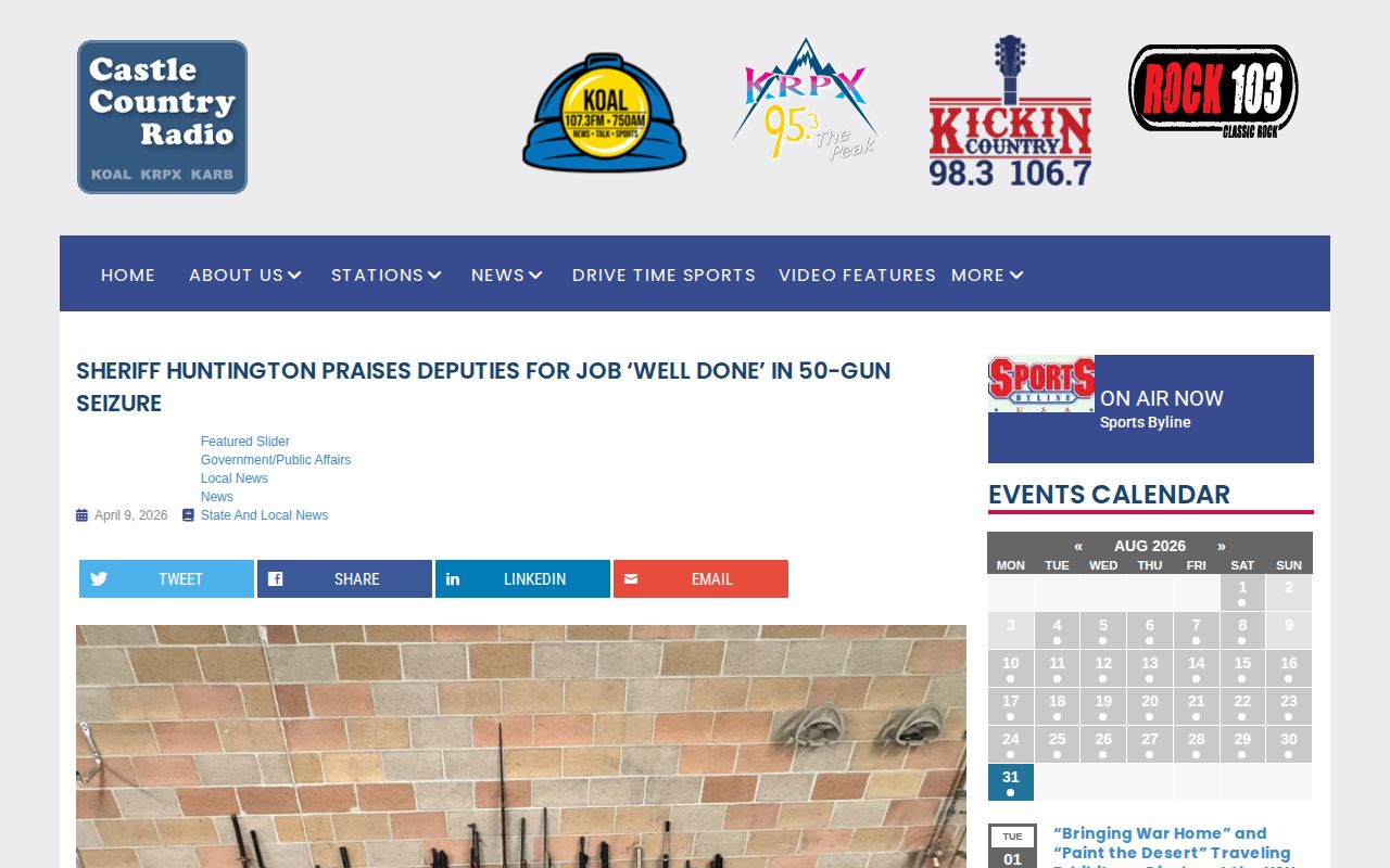 KOAL News Emery County sheriff-reporting example