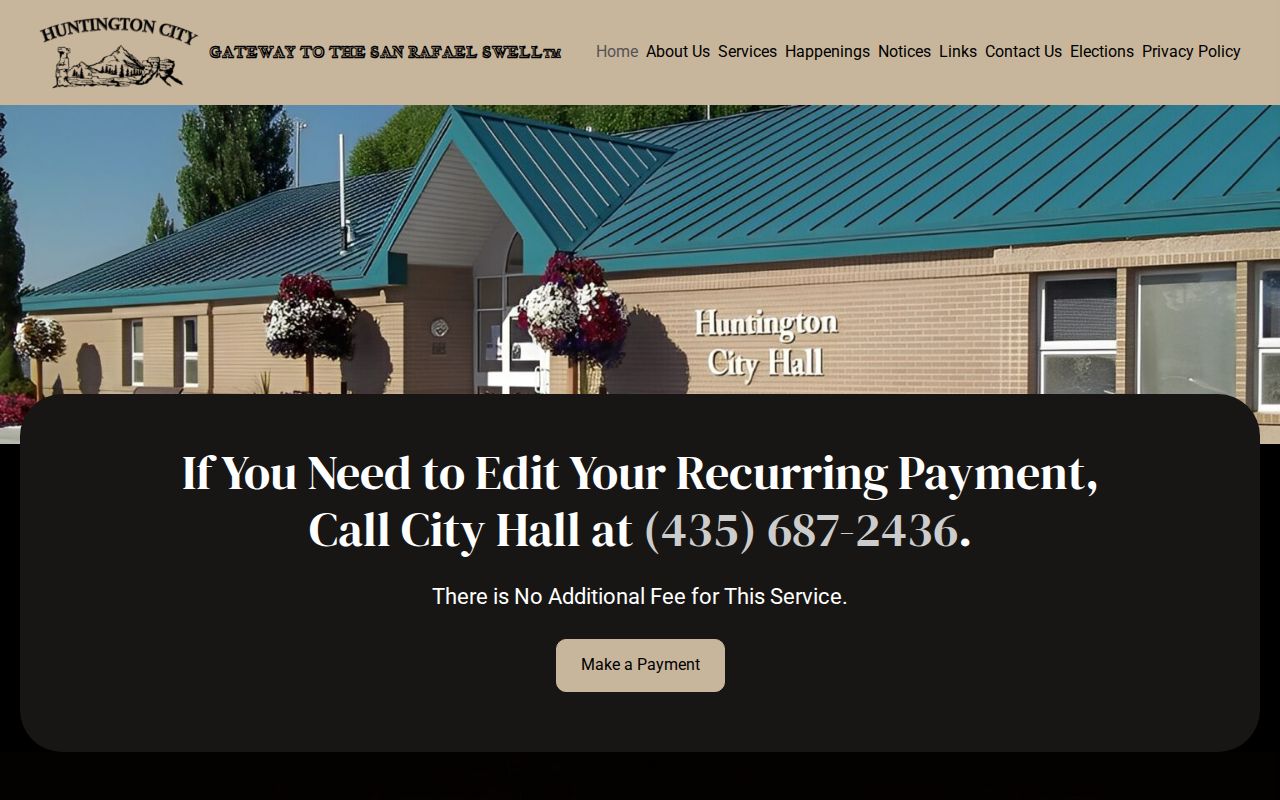 Huntington official municipal source for Huntington booking-record routing